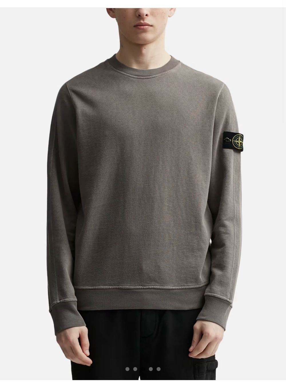 Stone Island Taupe Crewneck Sweatshirt